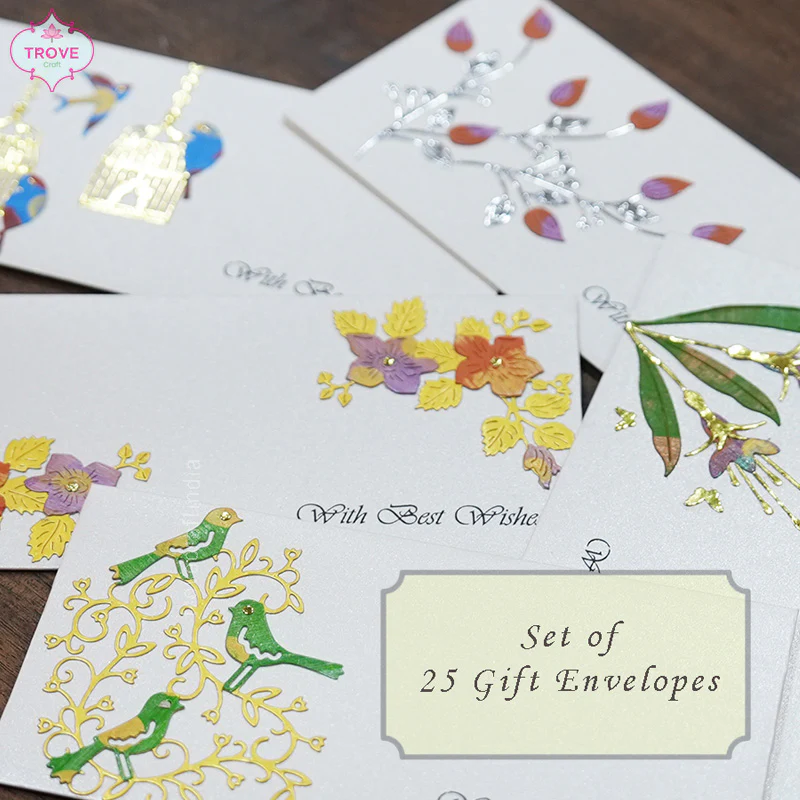 Set of 25 Gift Envelop Set - Dye Cut & Hand-Painted - Image 3